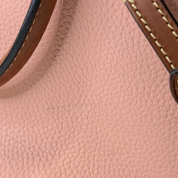 Dooney & Bourke Pink and Brown Satchel